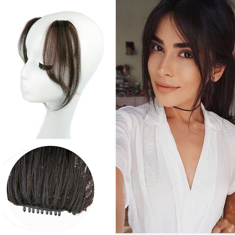 Hair Extensions Bang Hair Middle-part Bangs Patch for Women