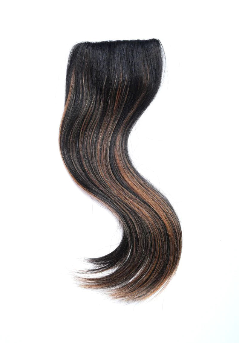 100% Human Hair Extension Seamless Clip-In Patch, Ombre Blonde Colour Hair